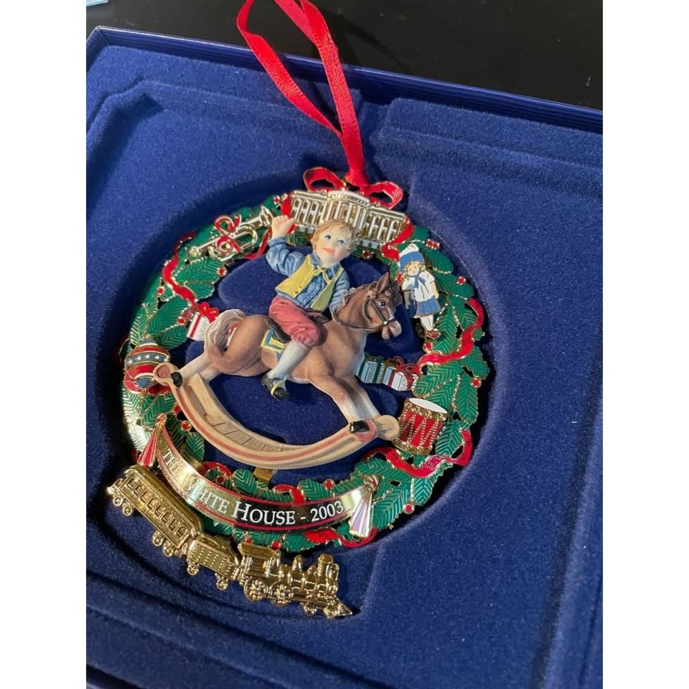 White House Historical Association 2003 Christmas Ornament w/ Box & Insert - Picture 2 of 6
